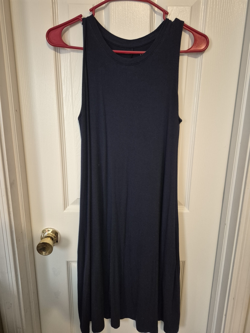 Time and Tru Navy Sleeveless Tank Dress